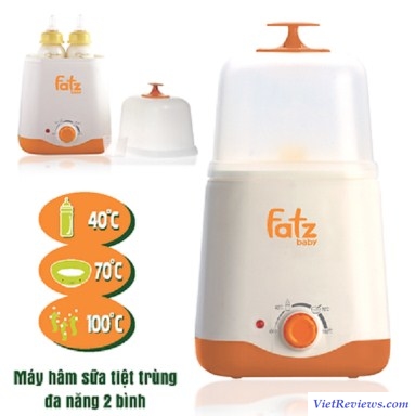 Máy hâm và tiệt trùng bình sữa đa năng Fatzbaby FB3011SL